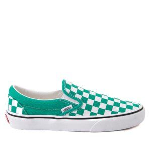 NWOB VANS Classic Checkerboard Slip On in "Pepper Green" Size 10